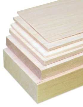 Balsaflak 2x100mm (2x500mm)