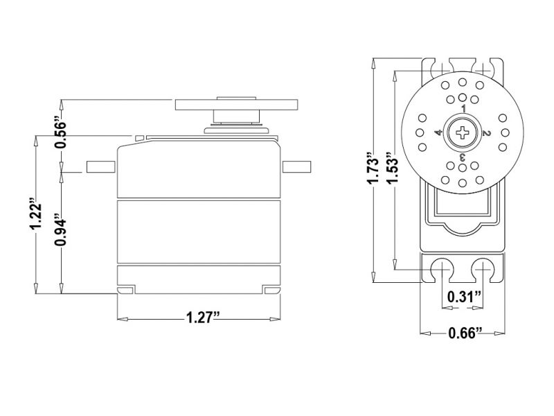 Hitec Servo HS-225BB 3.9kg 0.14s - Bild 2