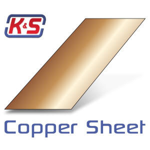Kopparplåt 200x200mm 0,6mm