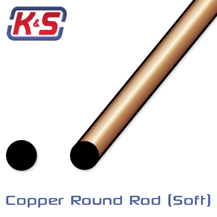 Koppartråd Böjbar 1/16'', 3/32'' 30cm 4st