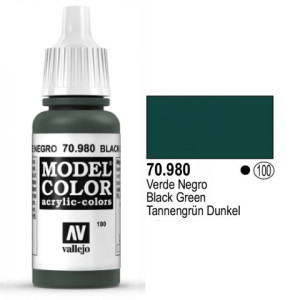 Modelcolor 70980 Black Green 17ml