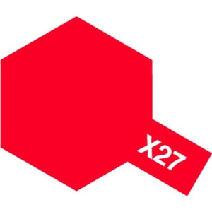 Tamiya 81527 Akryl färg X-27 Clear Red 10ml