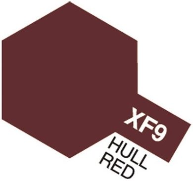 Tamiya 81709 Akryl färg XF-9 Hull red 10ml