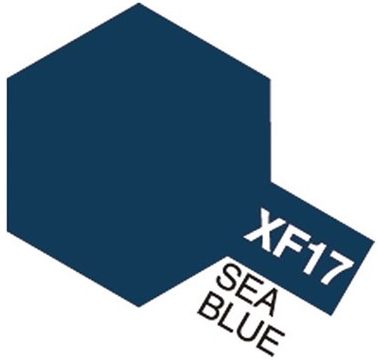 Tamiya 81717 Akryl färg XF-17 Sea Blue 10ml