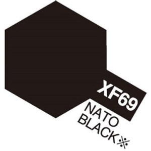 Tamiya 81769 Akryl färg XF-69 Nato Black 10ml