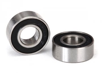 Kullager 6x13x5mm Gummitätat Svart (2 Traxxas 5180A