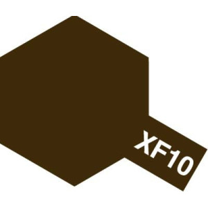 Tamiya 81710 Akryl färg XF-10 Flat Brown 10ml