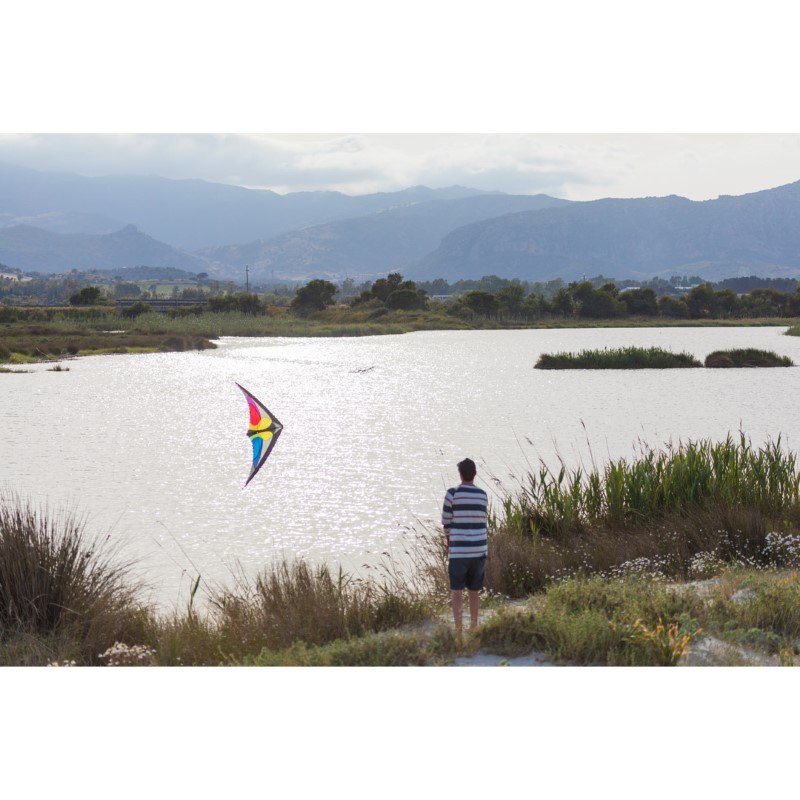 Yukon II Rainbow Stunt Kite 175cm 2 linors HQ - Bild 3