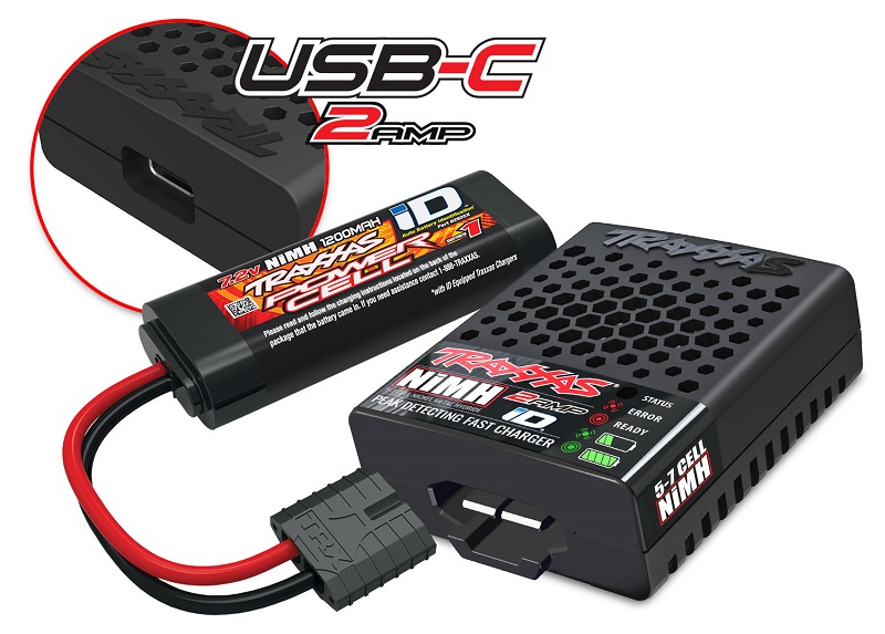 E-Revo Traxxas 1/16 4WD RTR TQ - USB-C Med Batt/Laddare - Bild 3