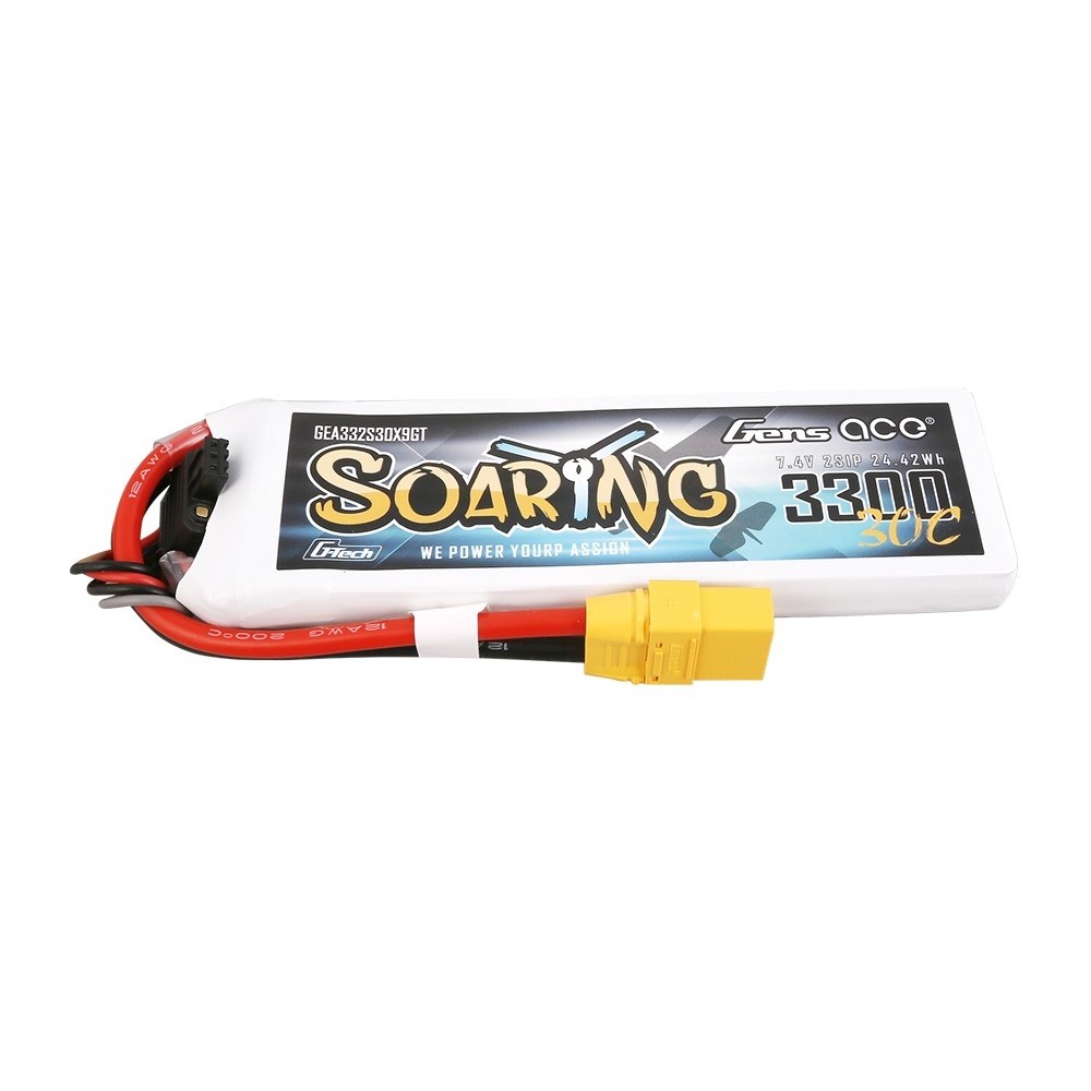 Lipo 7,4v 2S  3300mAh XT90 3300mAh Gens Ace