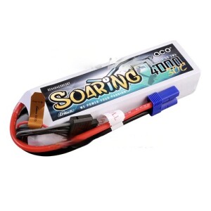 Lipo 14,8v 4S 4000mAh 30C Gens ace Soaring EC5