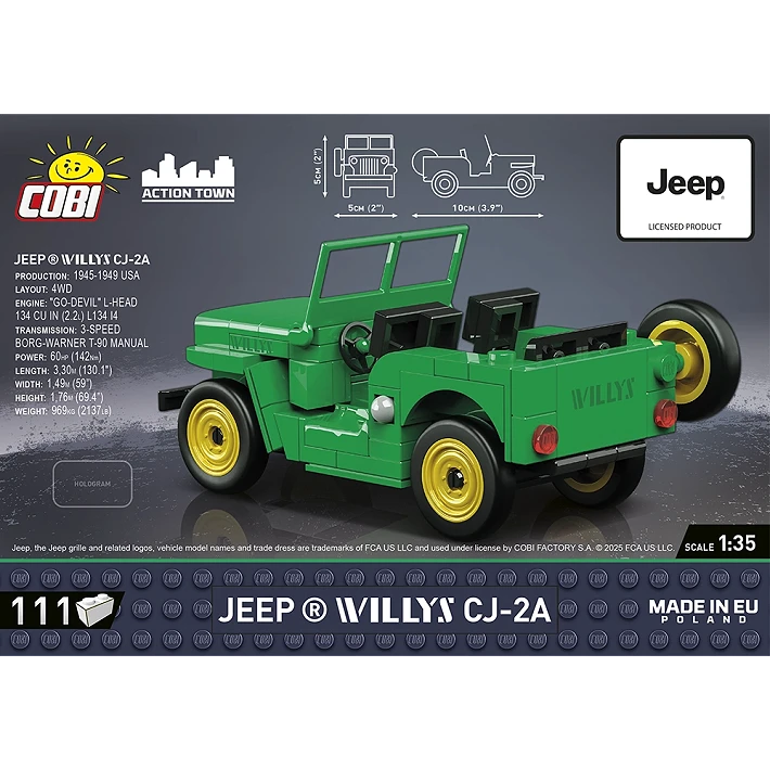 Cobi Jeep Willys CJ-2A - Bild 3