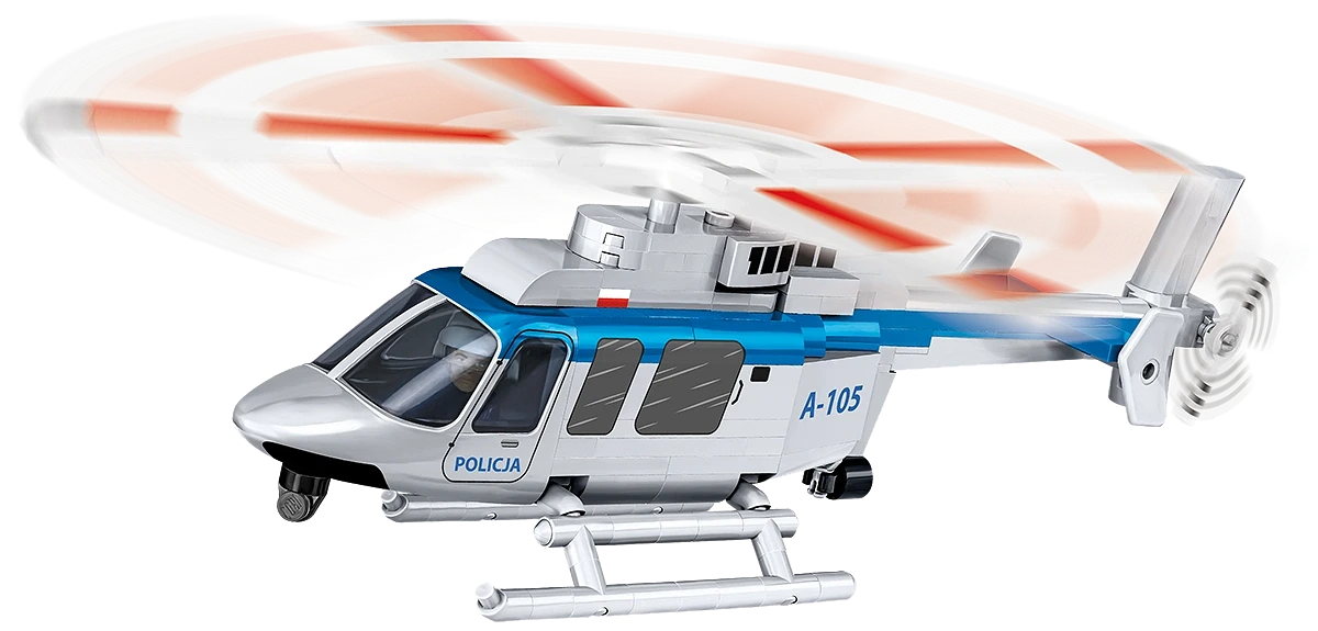 COBI Bell 407 Polish Police helikopter byggsats 1:48