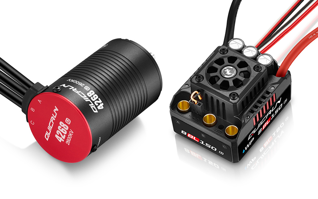 Hobbywing QuicRun Combo WP 8BL150 G2 - 4268SL 2600kV G2 - Bild 2