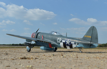 Black Horse P-47 Thunderbolt radiostyrt flygplan balsamodell RC modell