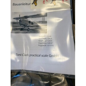 Toni Clark byggsats Tiger Moth DA82a spv 1860mm