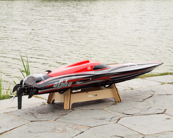 Joysway Alpha 1000mm Borstlös V-båt ARTR Röd - Bild 7