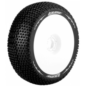 Louise B-TURBO 1/8 buggy däck soft 17mm hex vit fälg
