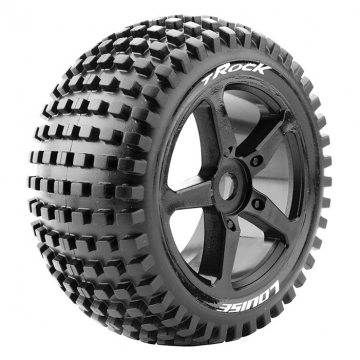 Louise T-ROCK 1/8 truggy däck soft 17mm hex svart fälg