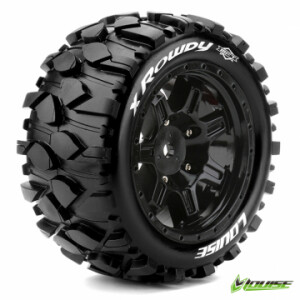 Louise X-ROWDY däck X-Maxx färdiglimmade RC hjul 24mm hex