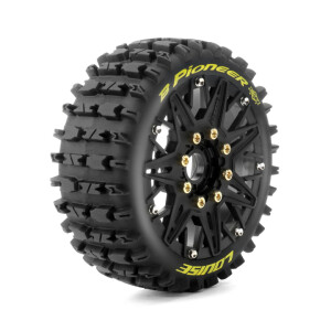 Louise B-PIONEER däck 1/8 buggy färdiglimmade RC hjul 17mm hex allround