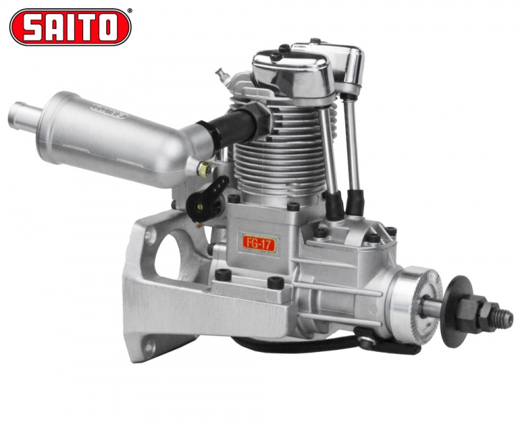 SAITO FG-17 17cc 4-takts Bensinmotor - Bild 2