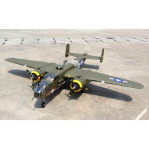Seagull B-25 Mitchell 241cm radiostyrt warbird bombplan balsa RC modell