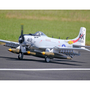 Seagull A-1 Skyraider 220cm Grey radiostyrt warbird flygplan balsa RC modell