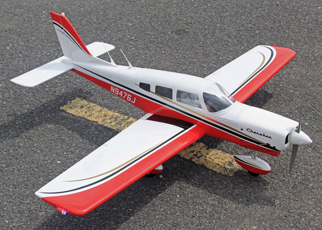 Seagull Piper Cherokee 153cm 10-15cc Röd ARF - Bild 2