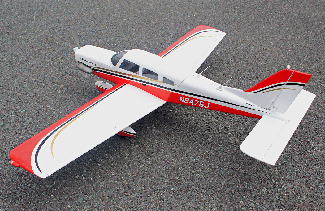 Seagull Piper Cherokee 153cm 10-15cc Röd ARF - Bild 5