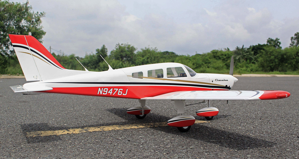 Seagull Piper Cherokee 153cm 10-15cc Röd ARF - Bild 6
