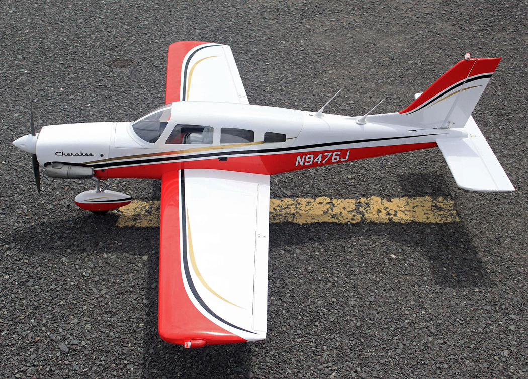 Seagull Piper Cherokee 153cm 10-15cc Röd ARF - Bild 7