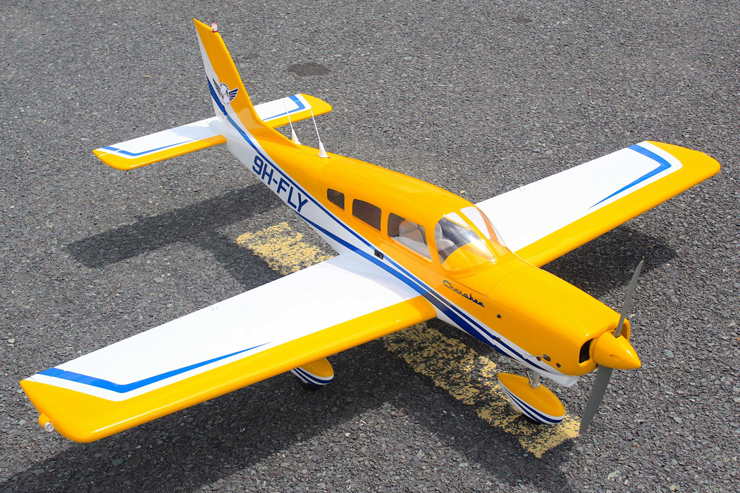 Seagull Piper Cherokee 153cm 10-15cc Gul ARF - Bild 3