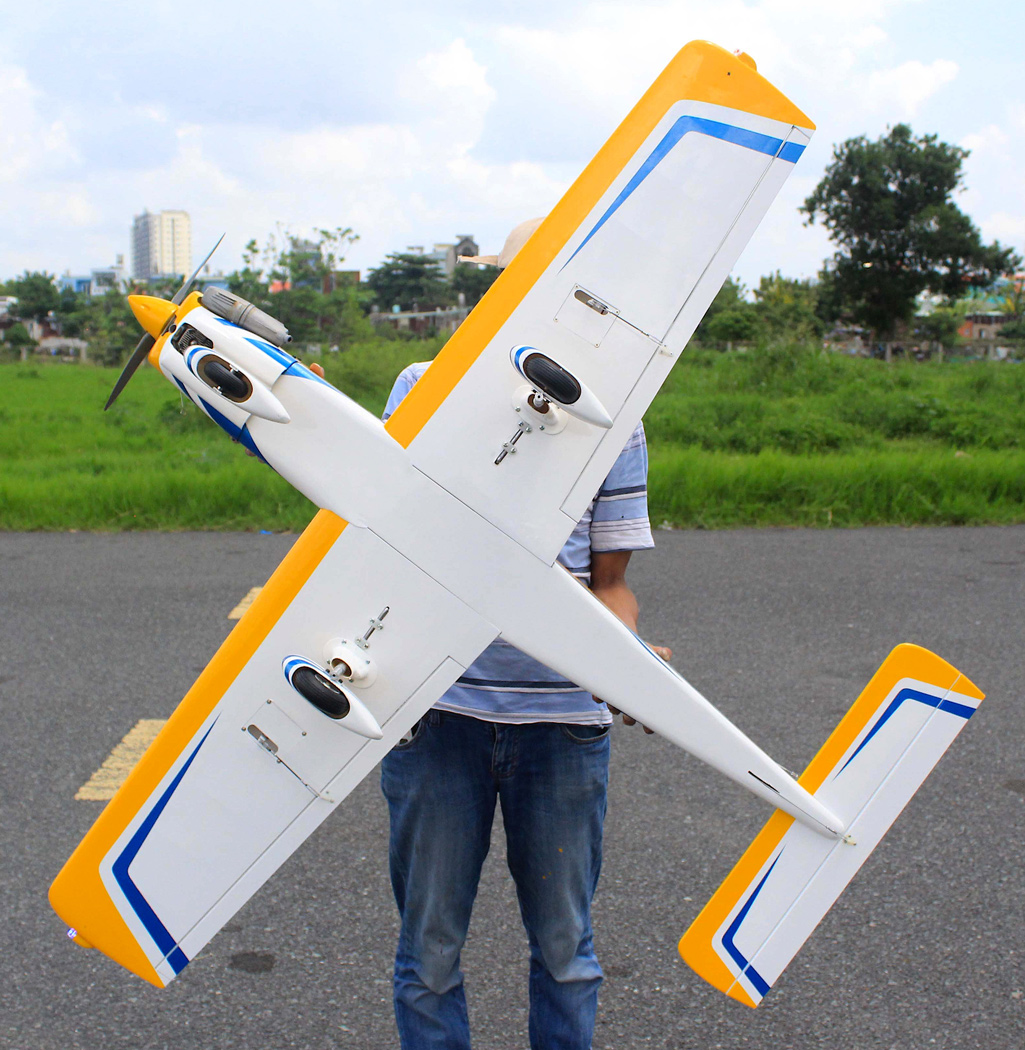 Seagull Piper Cherokee 153cm 10-15cc Gul ARF - Bild 5