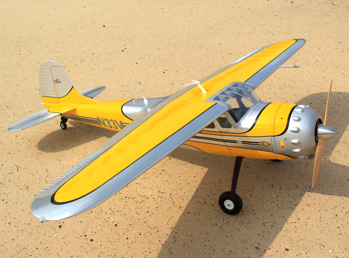Seagull Cessna 195 229cm radiostyrt flygplan balsa RC modell