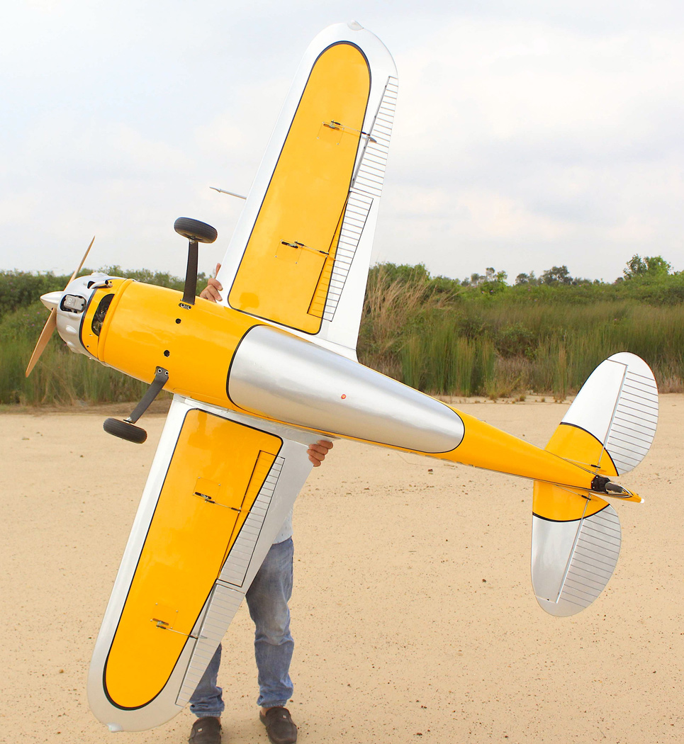 Seagull Cessna 195 229cm 35-50cc Gas ARF Gul/Silver - Bild 7