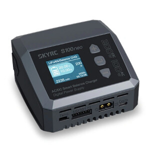 SkyRC S100neo AC DC laddare 100W 200W LiPo NiMH smart balance charger