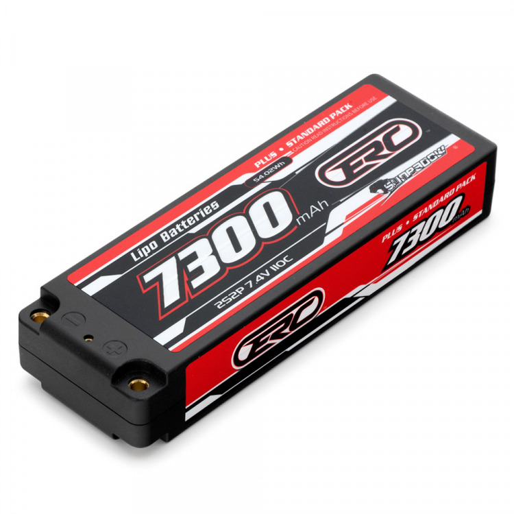 Sunpadow Li-Po Batteri 2S 7,4V 7300mAh 110C Hard 4mm - Bild 2