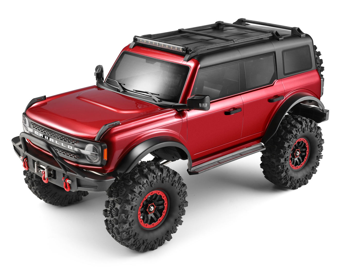 WL 104020 4WD Crawler Truck m. Vinsch 1/10 RTR Röd - Bild 2